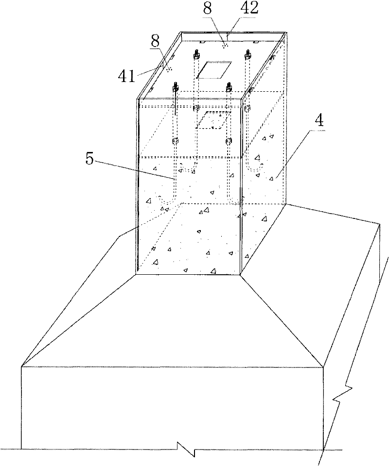 Steel structural concrete-based pre-cast bolt positioning device