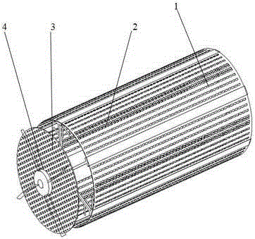 Roller and concave grate integrated type threshing and separating device