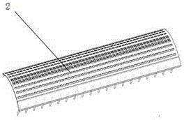 Roller and concave grate integrated type threshing and separating device