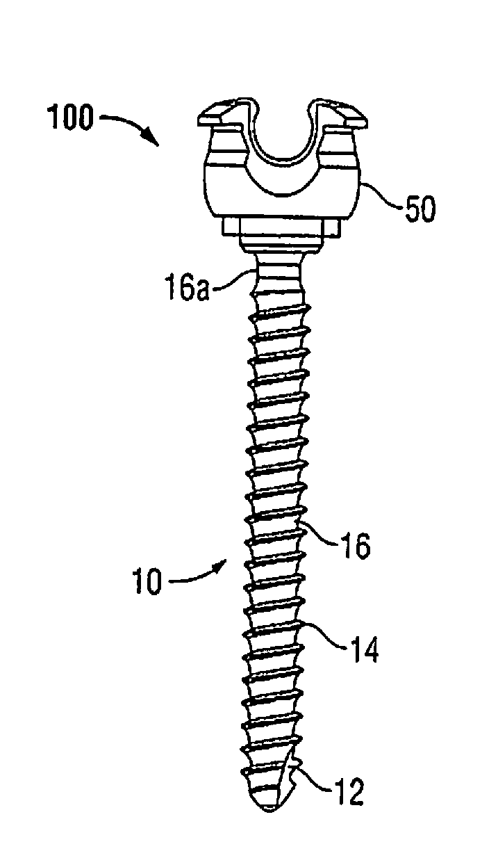 Multi-planar taper lock screw with increased rod friction