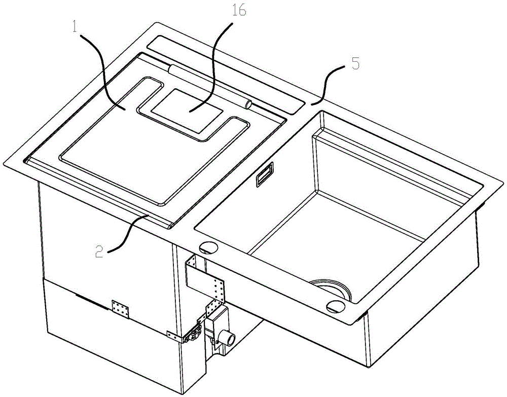 Door sheet system for water-tank-type cleaning device