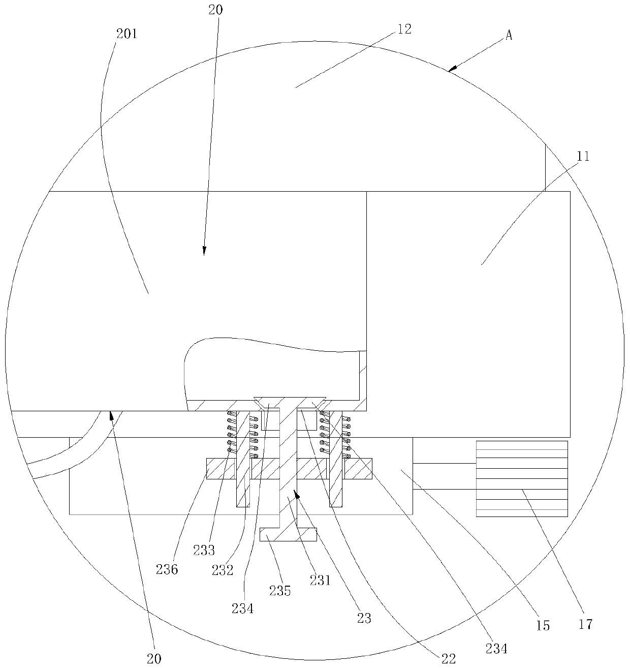 A foam brick cutting device with smoother sliding