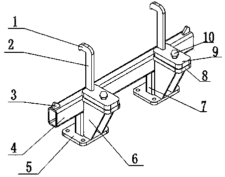 Clamping and positioning method for rear frame welding