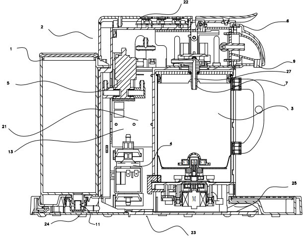 Multifunctional soybean milk making machine