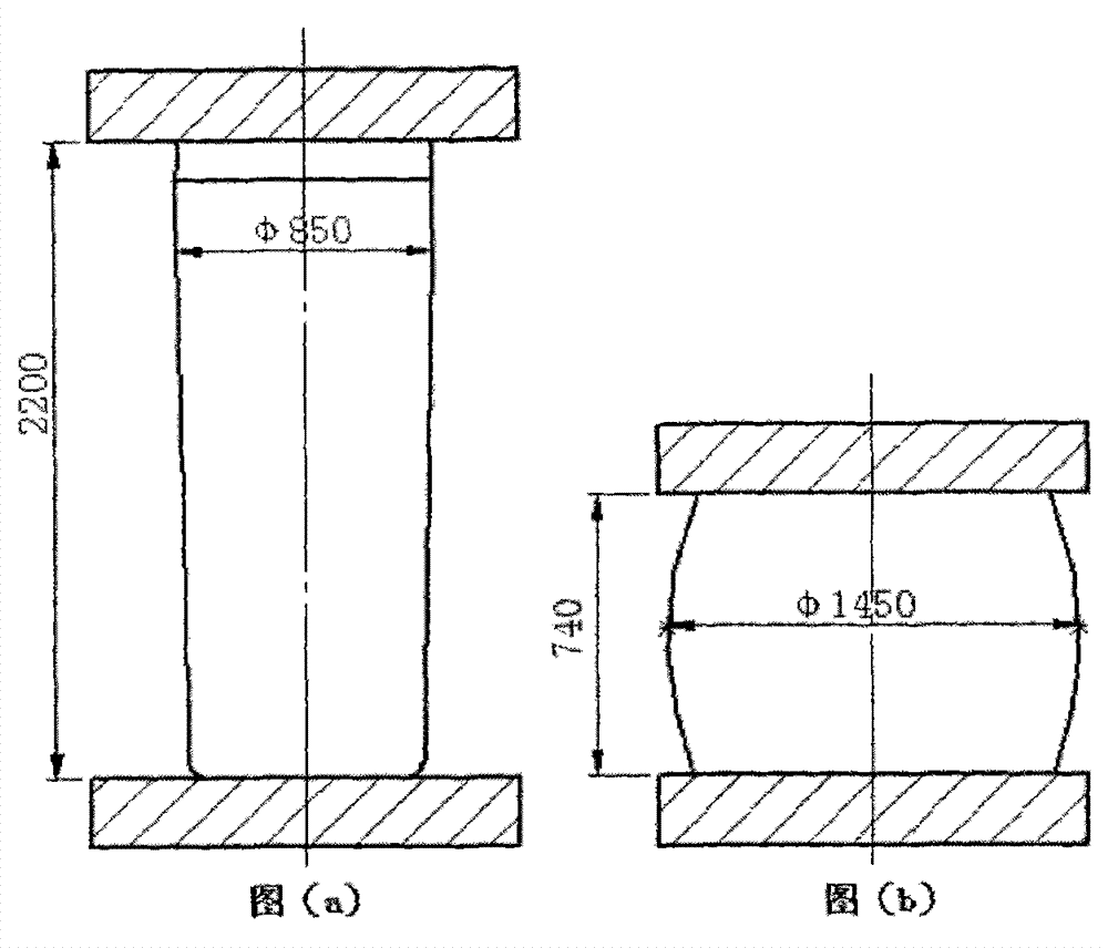 Method for machining forge piece of large-scale single-flange anti-explosion motor main shaft of all-fiber texture