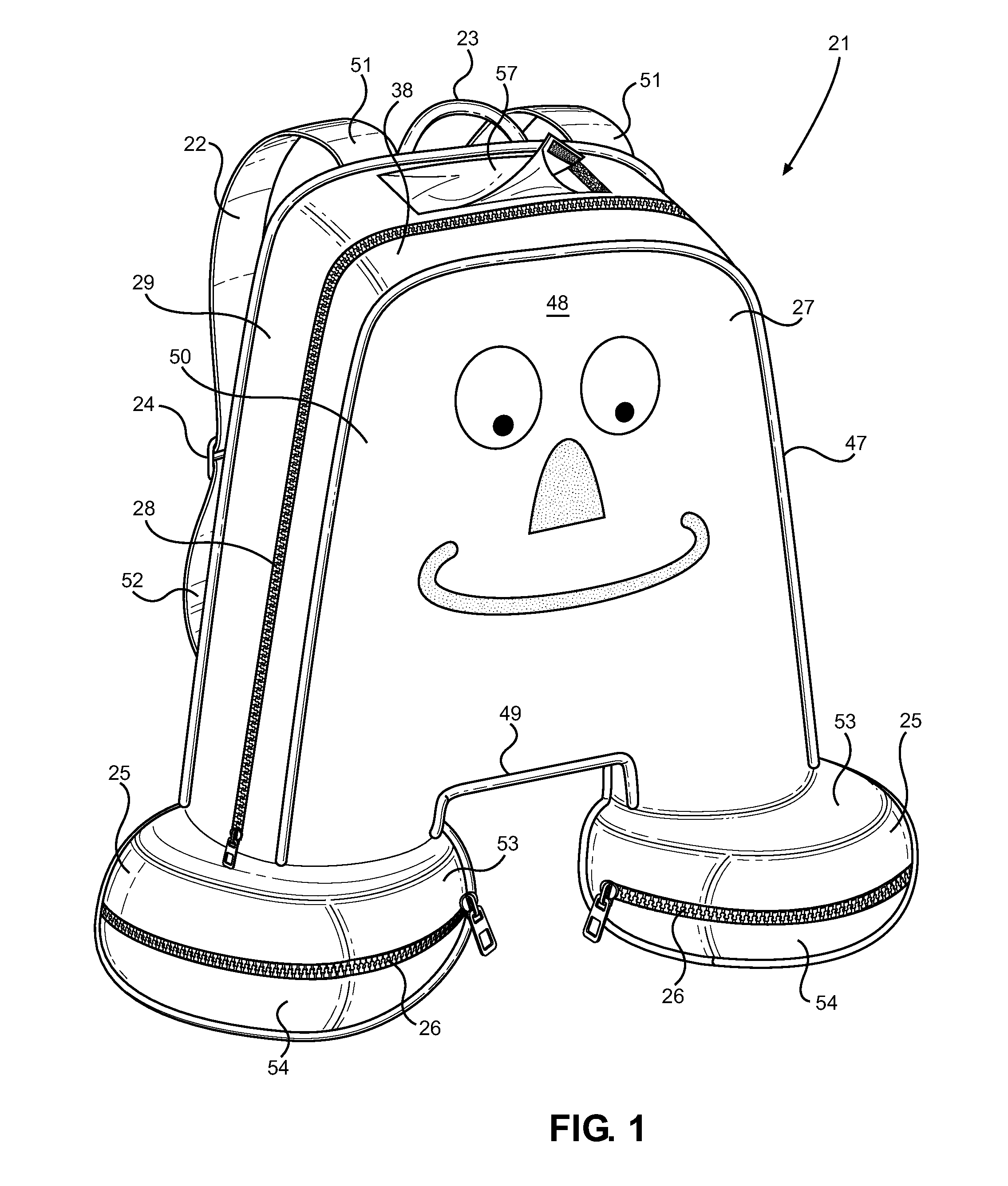 Compartmentalized Backpack with Imbedded Tracker Device