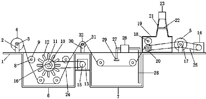 Automatic silk yarn cleaning device