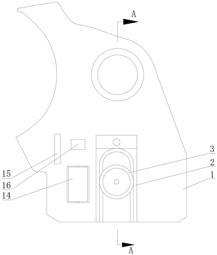 Automatic adjustment device for the pinch roller shaft before the high-speed double-length flying shear