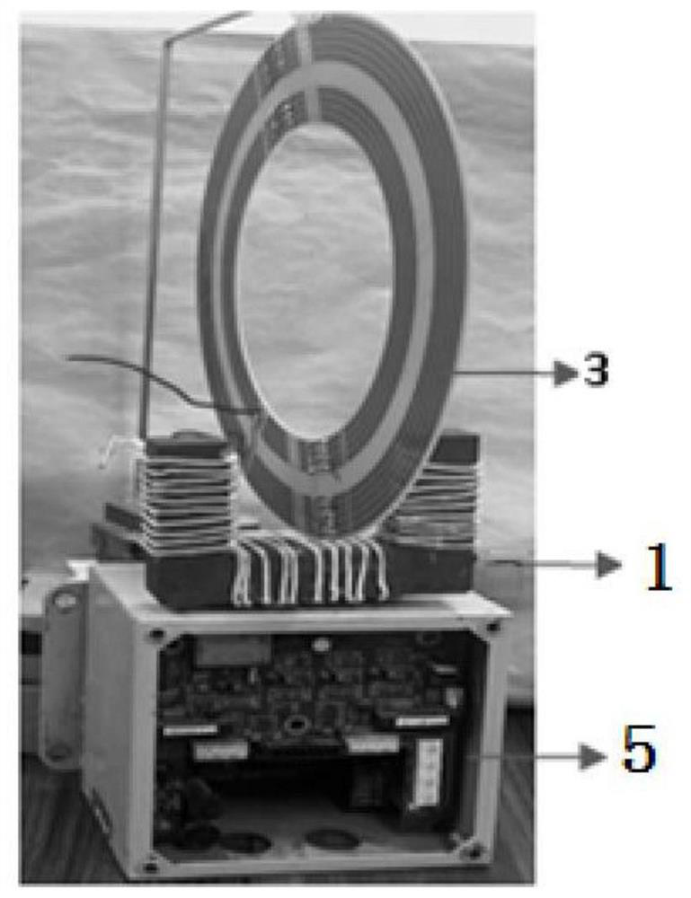 Rolling mill torque on-line telemetering system based on U-shaped electromagnetic coupling structure