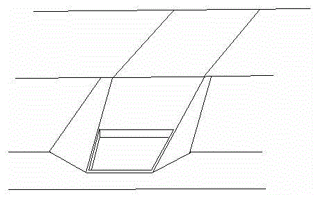 An ecological artificial river channel downstream of the reservoir with the function of filtering and generating electricity