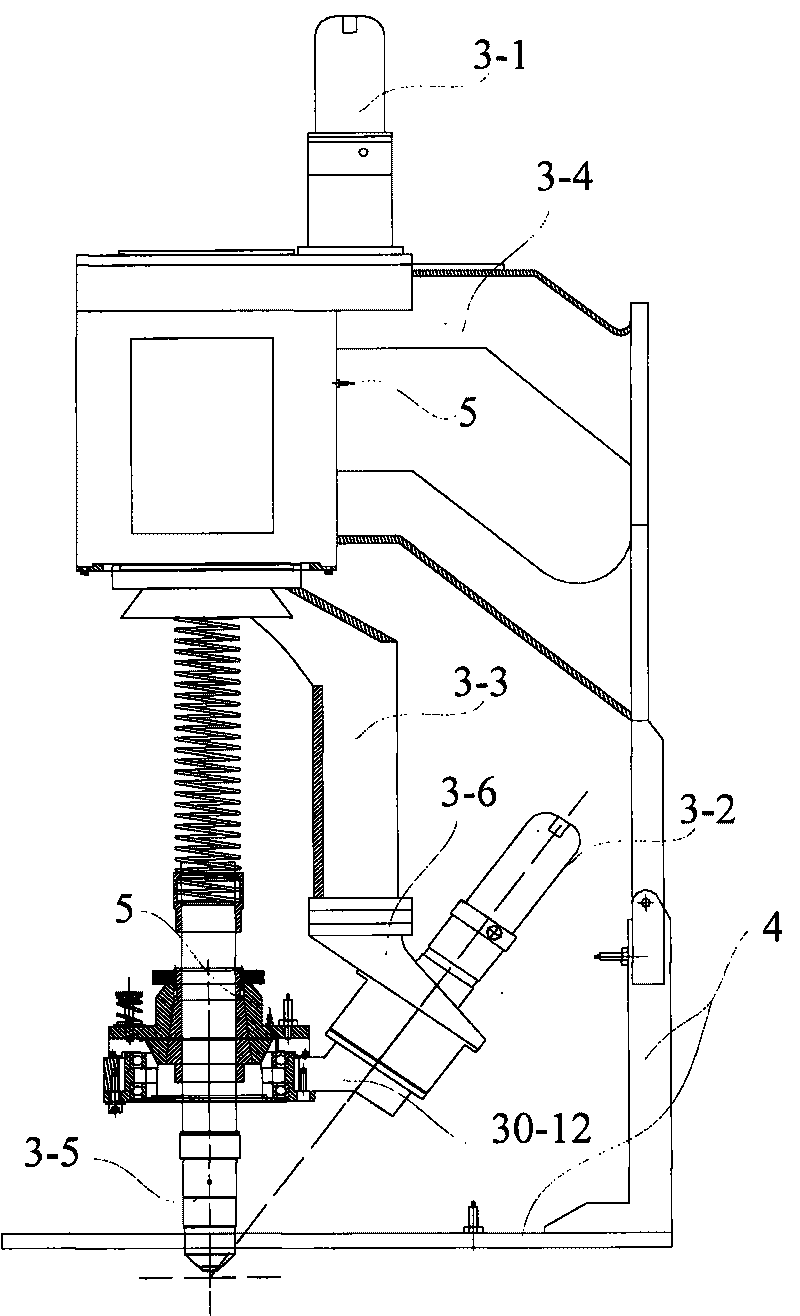 Cutting device for fitted angle and unlimited rotation bevel