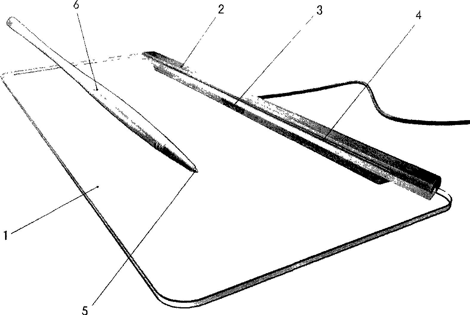 Handwriting pad using image identifying technology for computer input