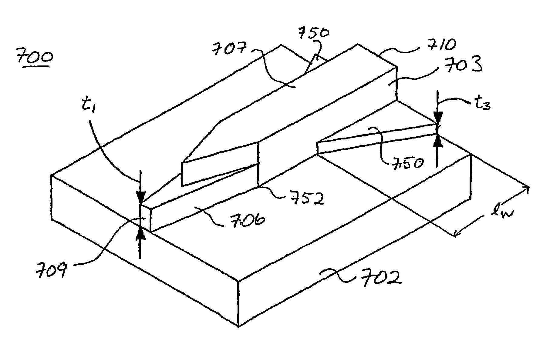 Optical waveguide termination with vertical and horizontal mode shaping