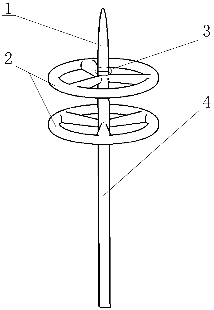 Antenna structure with seawater flow rate measuring function