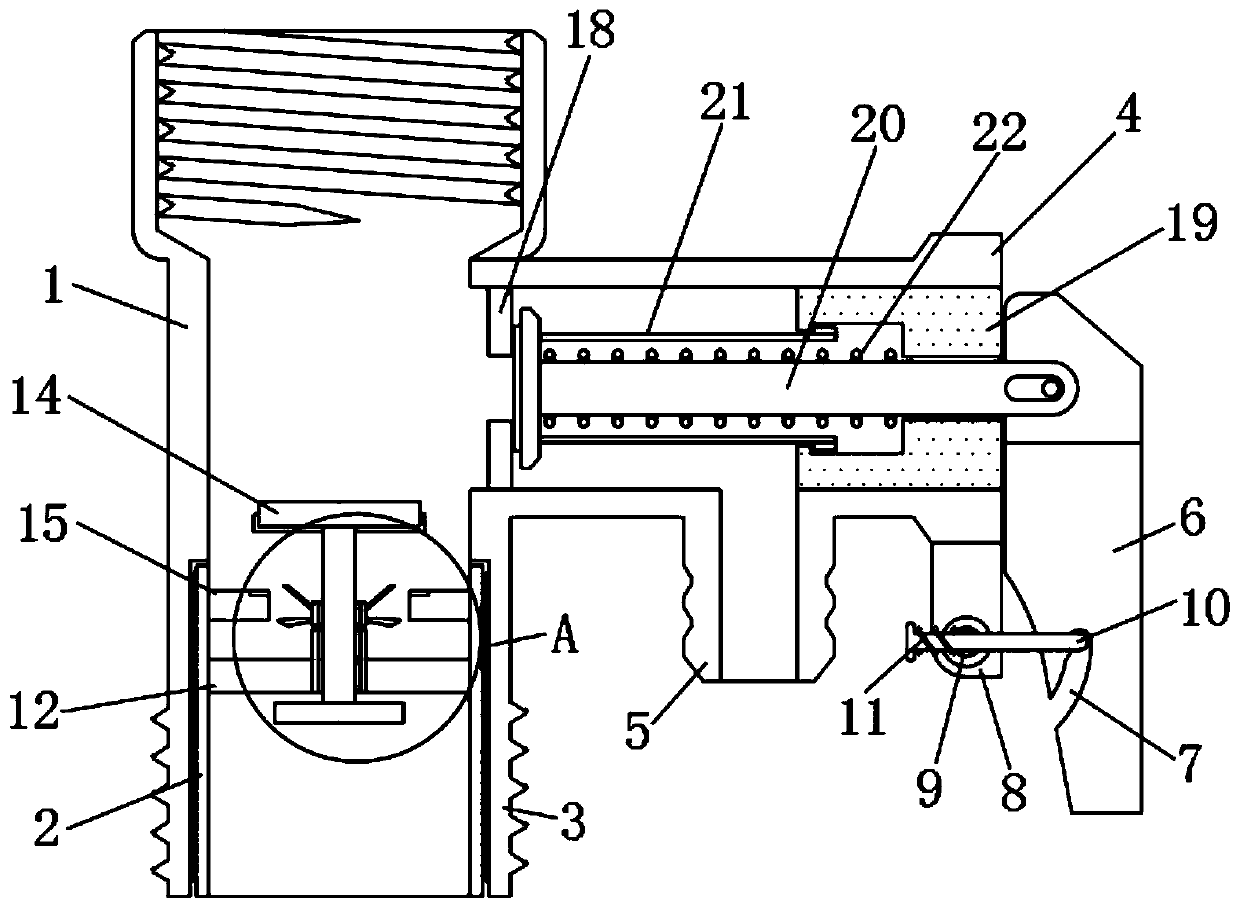 Safety valve with anti-blocking structure for electric water heater