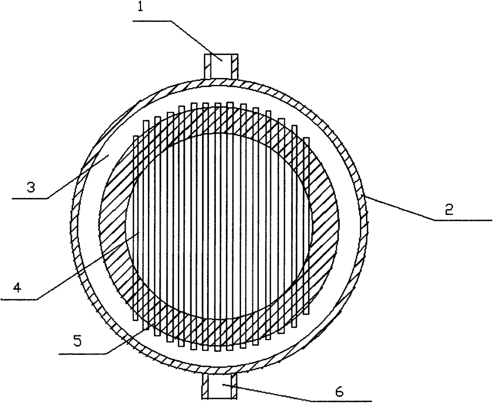 Cylinder type membrane assembly prepared from multi-inner-hole membrane