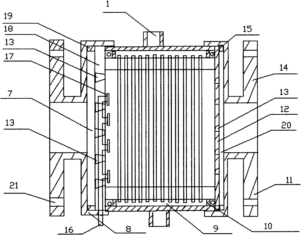 Cylinder type membrane assembly prepared from multi-inner-hole membrane