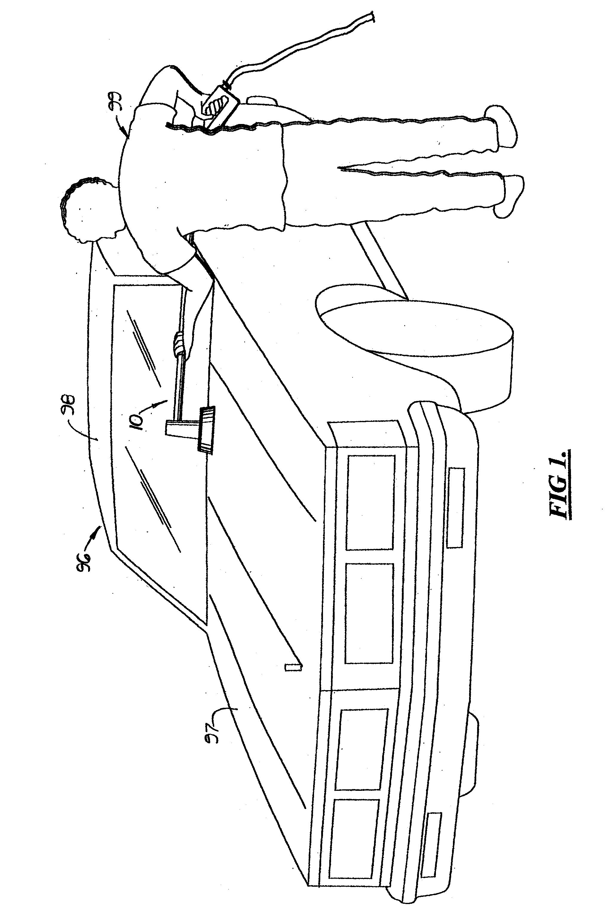 Hand held, electric cleaning device