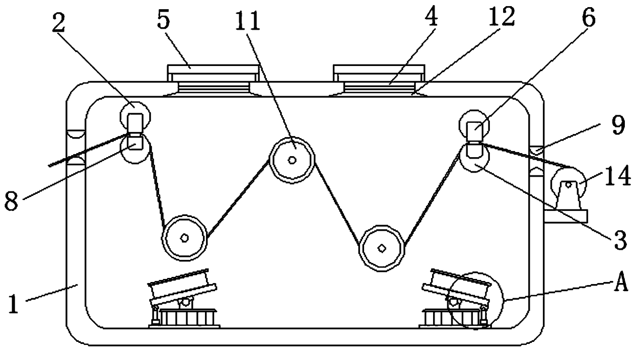 Discharge device used for PVC materials