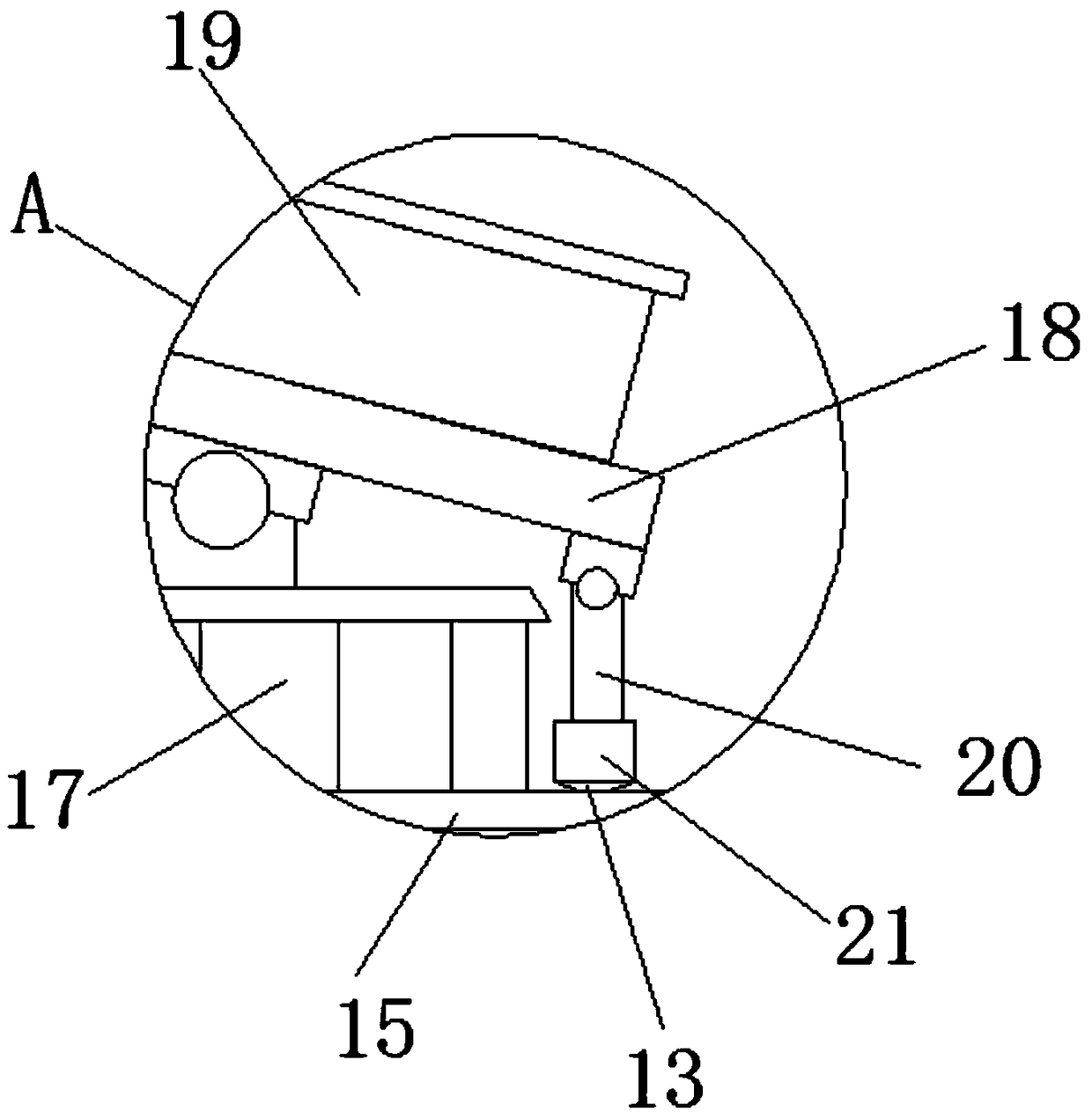 Discharge device used for PVC materials