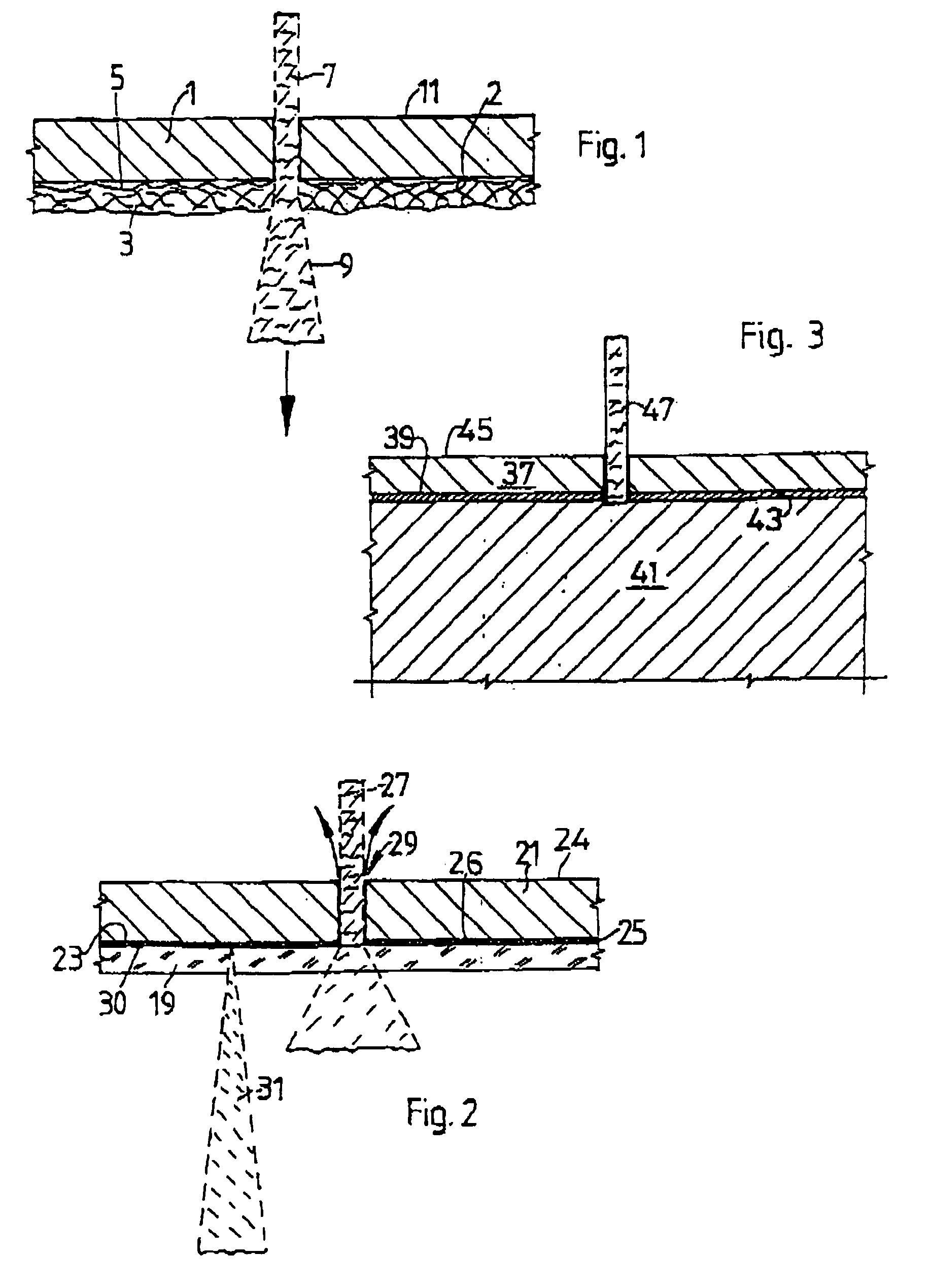 Method for cutting an object and or futher processing the cut material an carrier for holding the object and the cut material