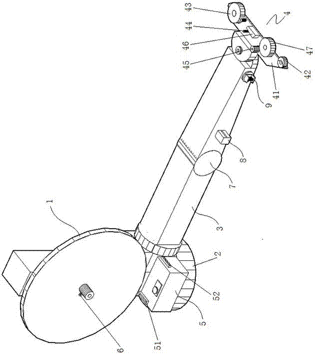 Reflective tape pasting device