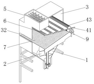 A feed hopper with screening function
