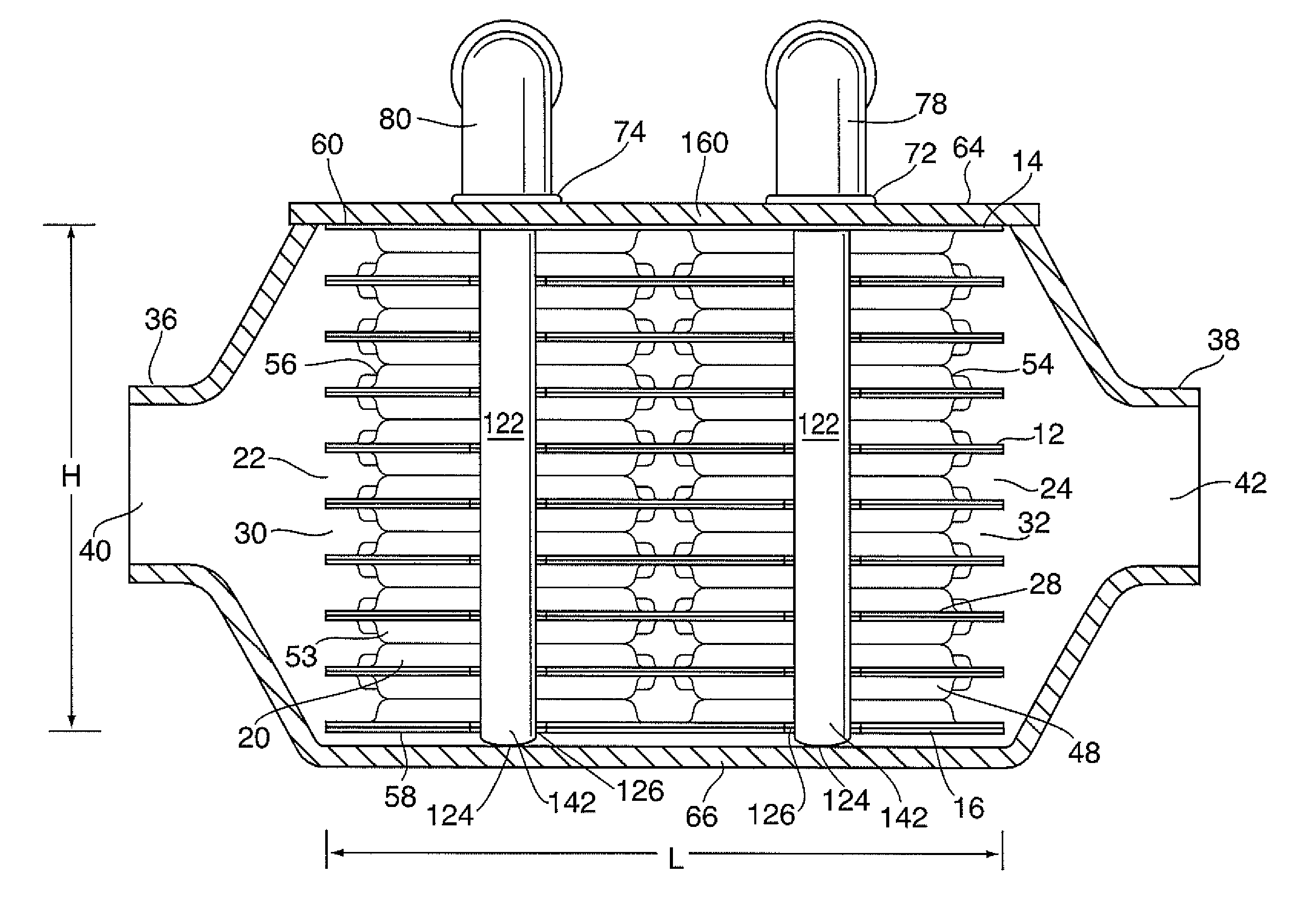 Heat Exchanger with Self-Retaining Bypass Seal
