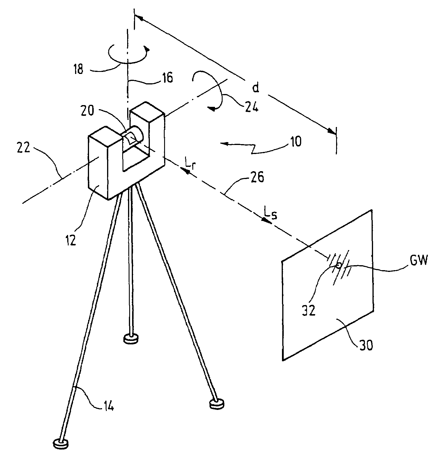 Laser scanner and method for optically scanning an environment