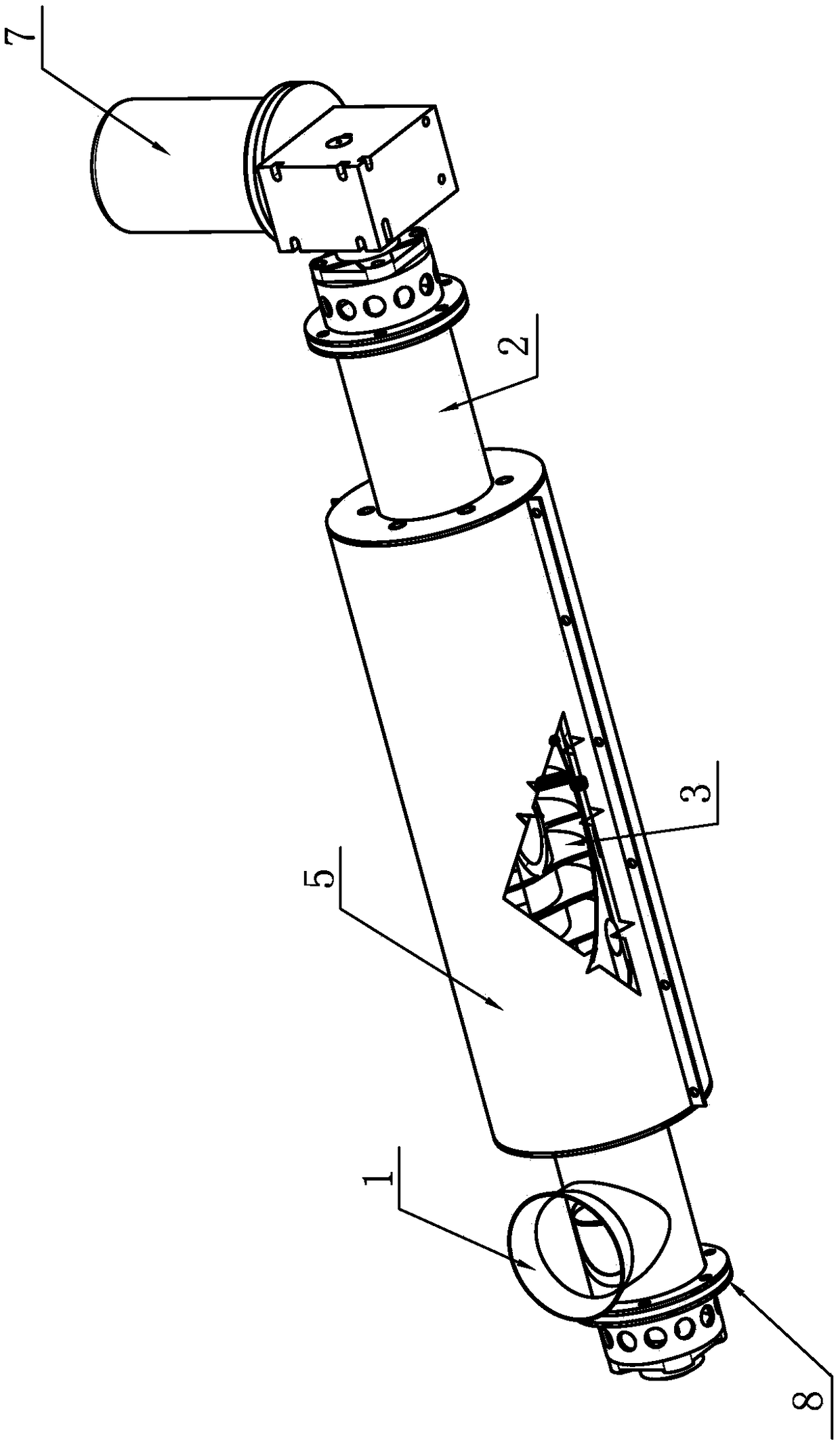 Kitchen waste separation and solid matter drying and sterilization device