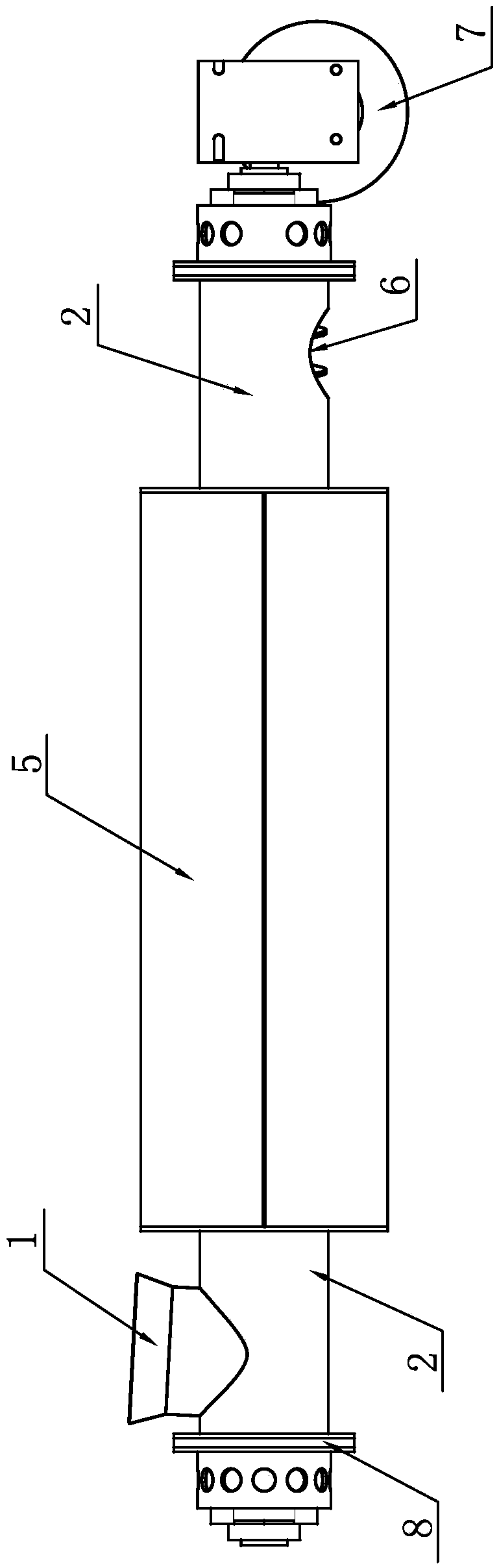 Kitchen waste separation and solid matter drying and sterilization device