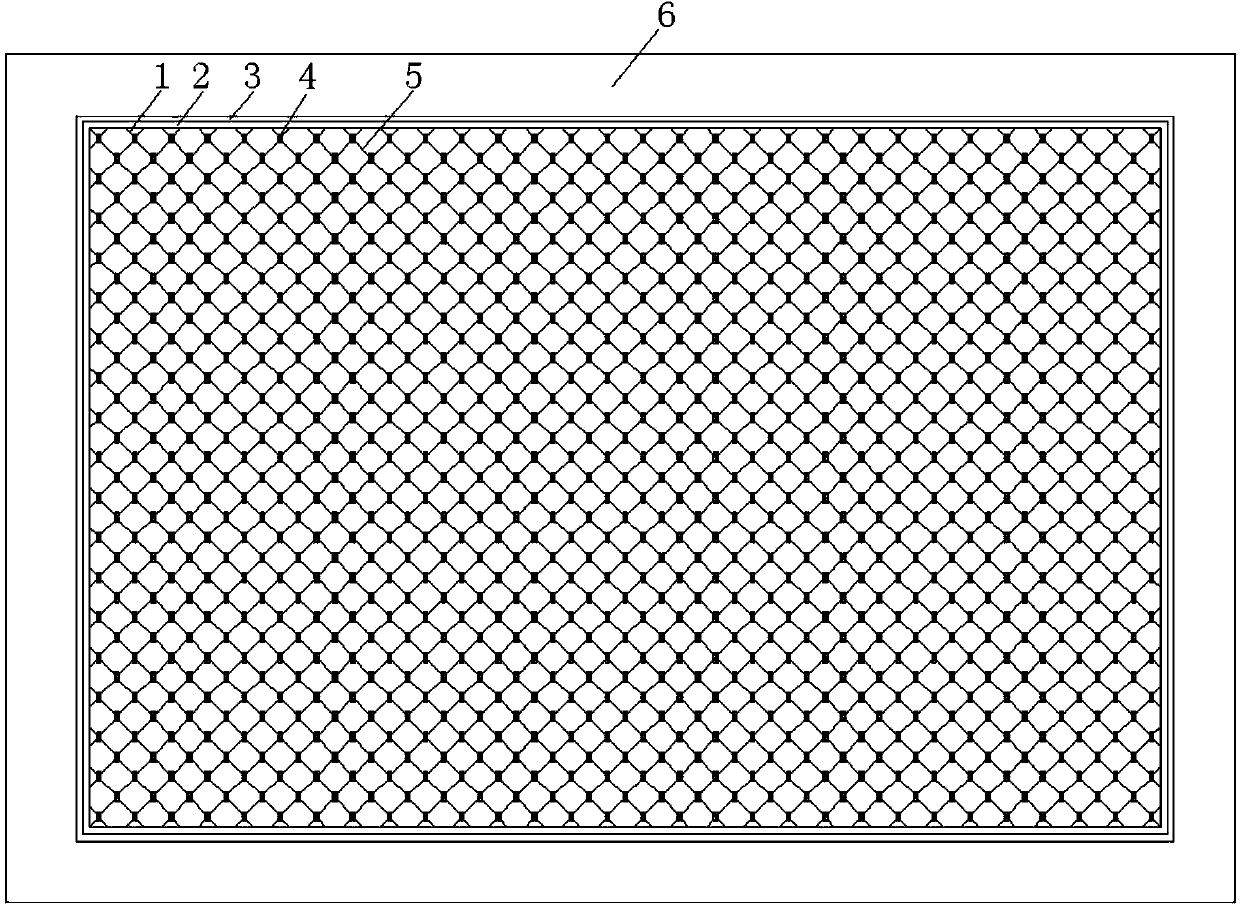 Electric heating device for large-section air channel uniform flow field