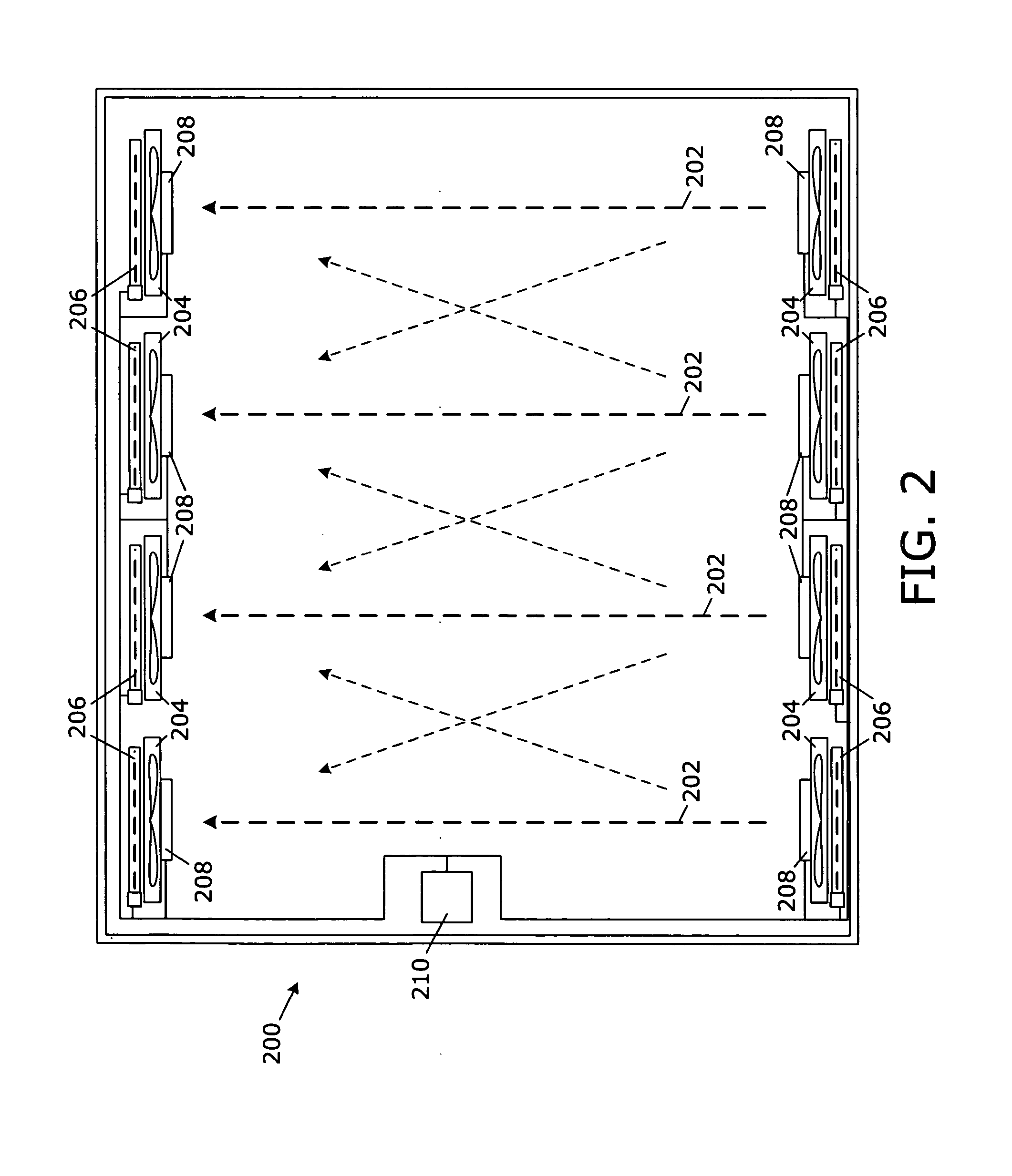 Controllable flow resistance in a cooling apparatus