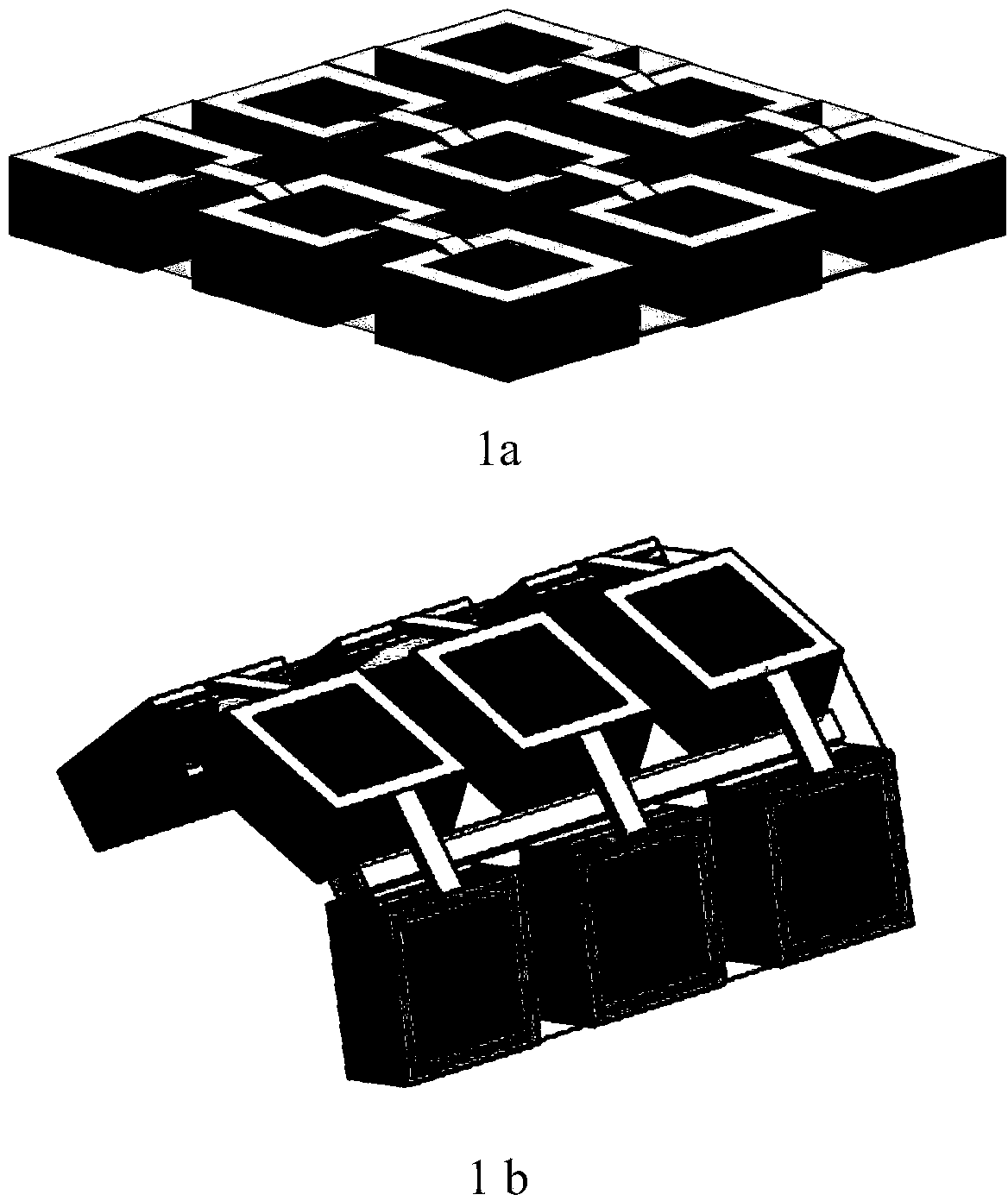 Flexible LED array device for micro-displaying and lighting and manufacture method
