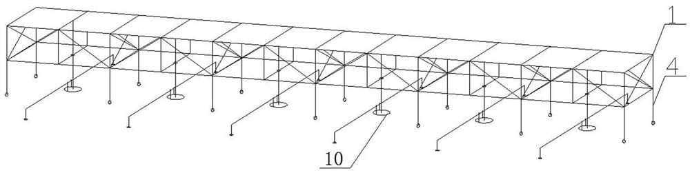 Comprehensive foundation coefficient testing device and method