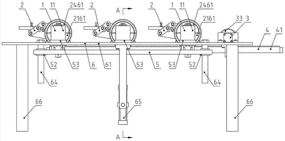 Semi-automatic welding positioner of double-lug-ring connecting rod