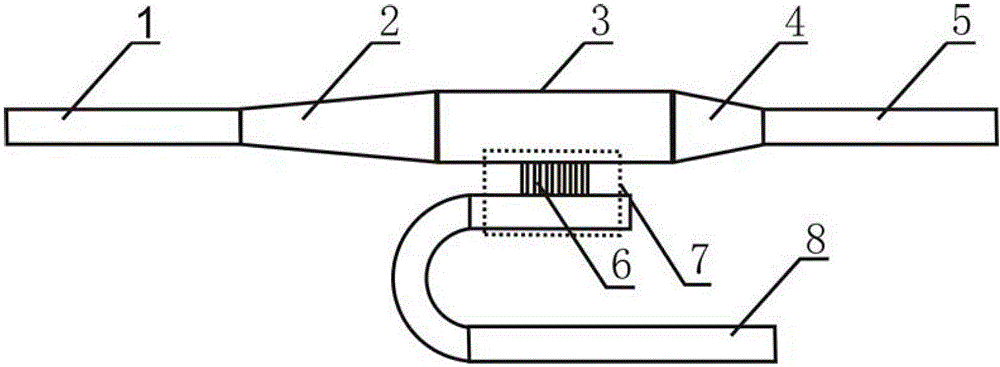 Mode beam-splitting converter based on grating-assisted coupler