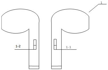 In-ear Bluetooth earphone with volume indicating lamp