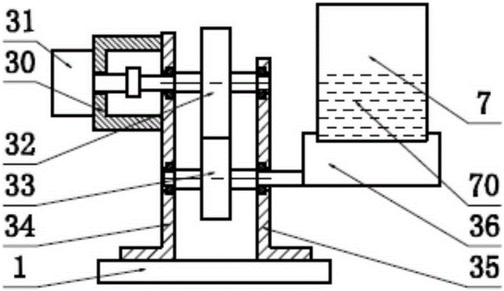 Gear-driven double-translational sodium hydroxide calibration device in sulfur determinator