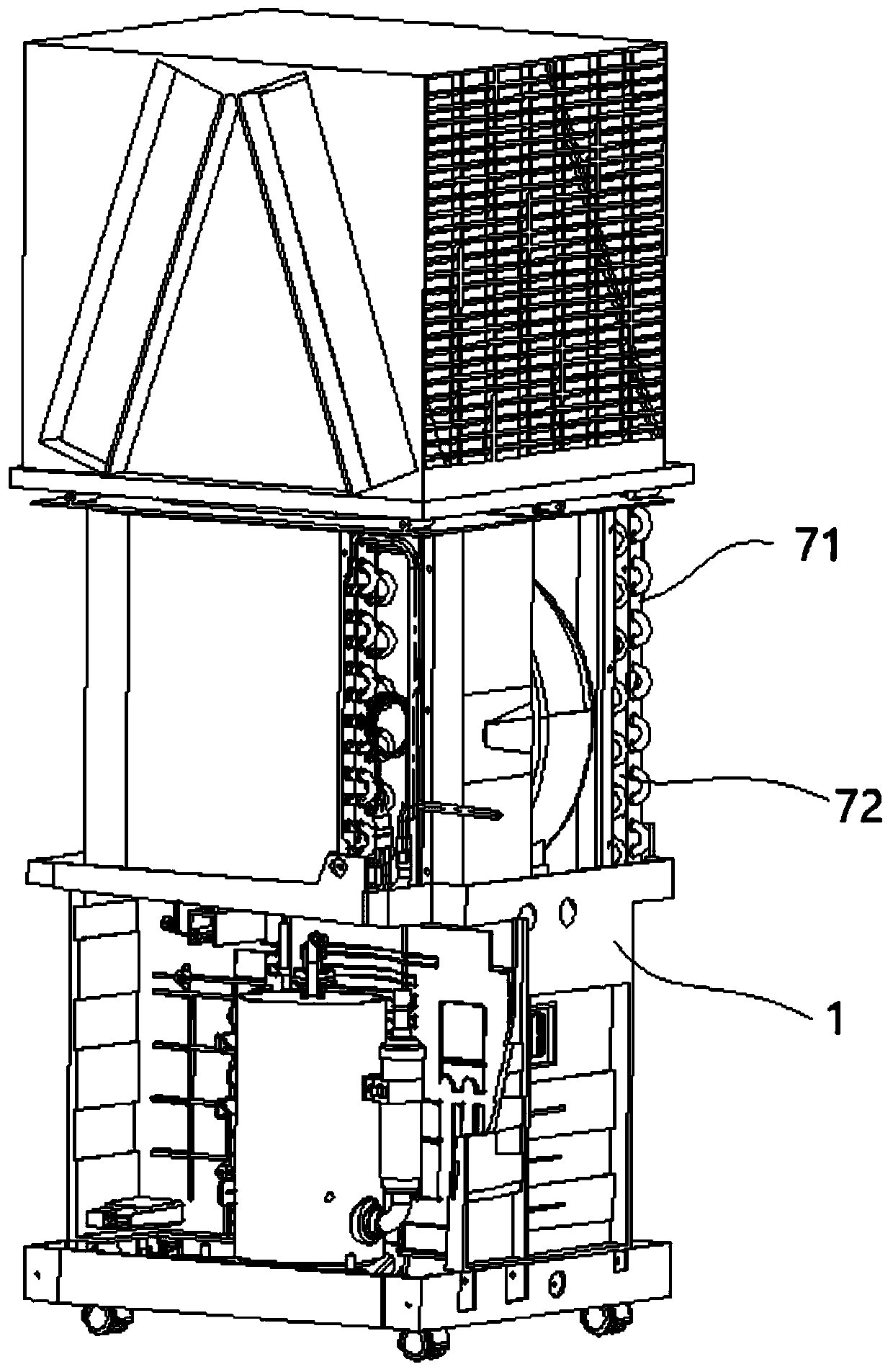 Dehumidifier and device with dehumidifier