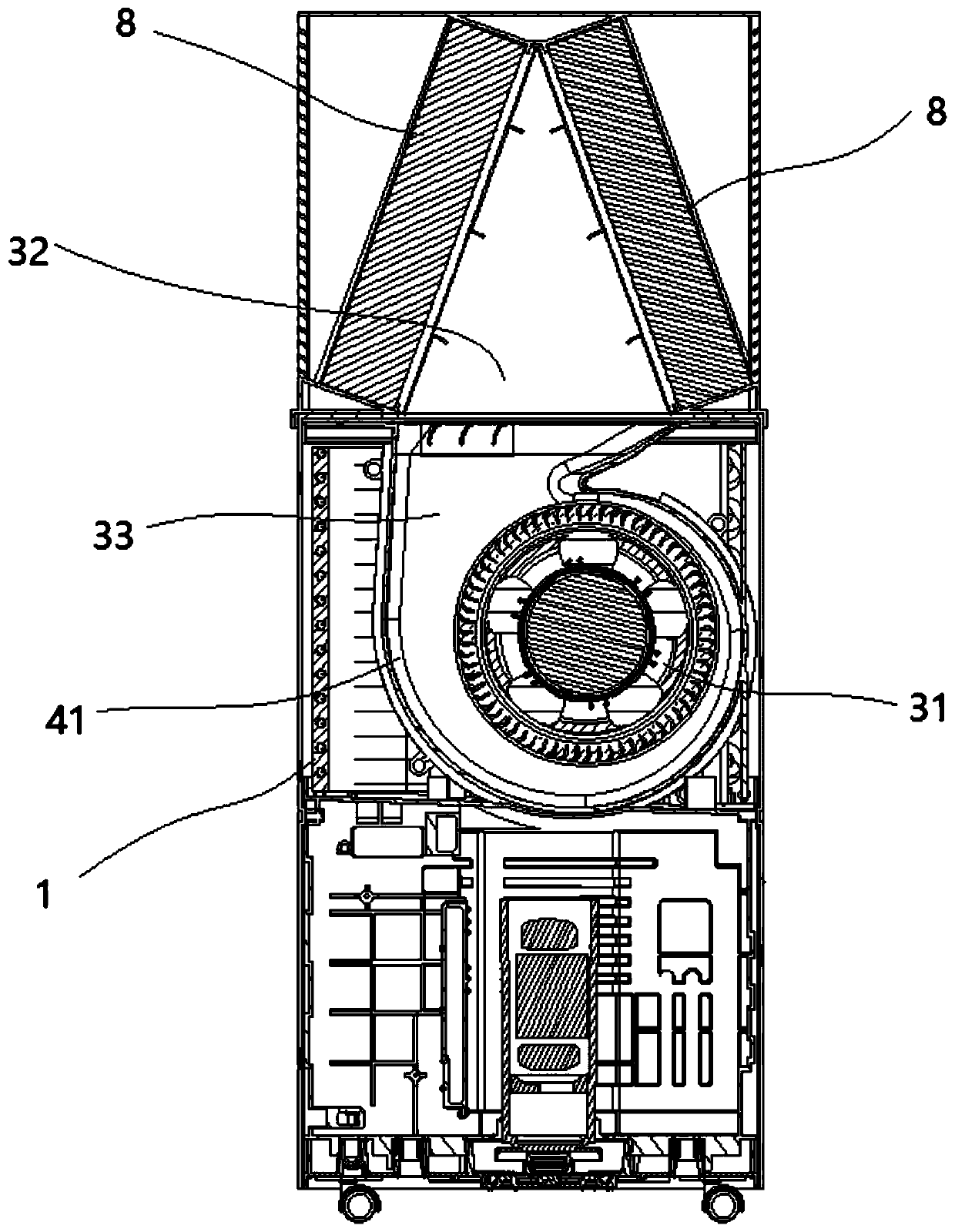 Dehumidifier and device with dehumidifier