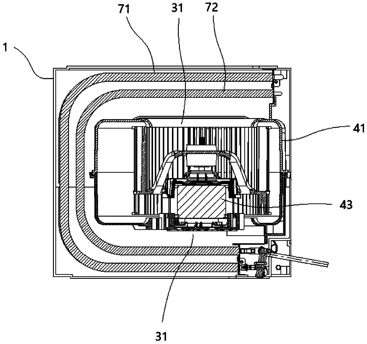 Dehumidifier and device with dehumidifier