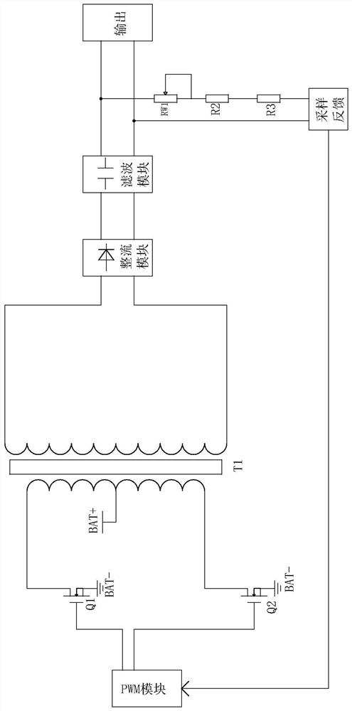 Boost circuit of elevator emergency rescue device