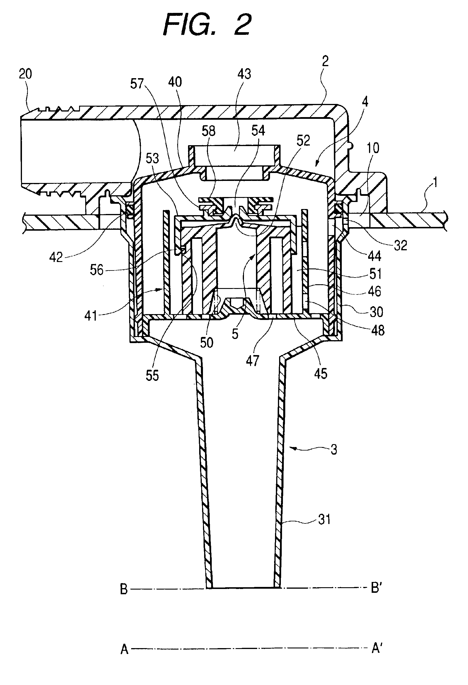 Outflow-limiting device of fuel tank