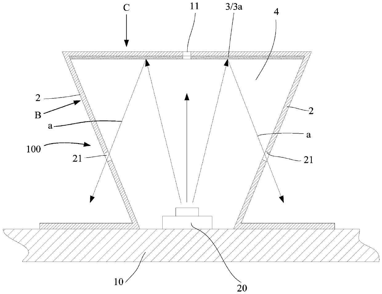 Optical adjustment and control structure, backlight module and display device