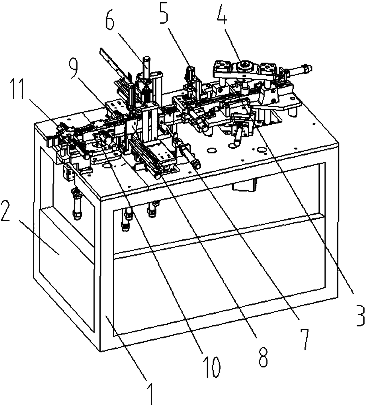 A magnetic tile stator automatic assembly machine for a micro-motor