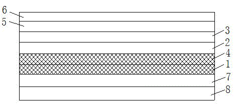 Air-guiding noise reduction paper-base textile wallpaper