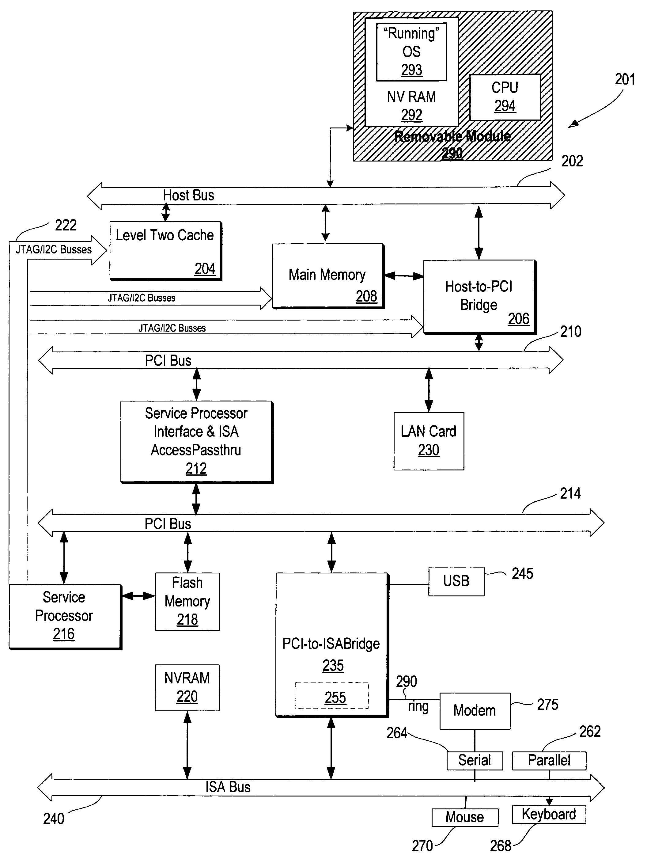 System and method for loading, executing, and adapting a portable running operation system from a removable module to multiple computer systems