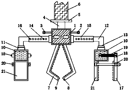 Automated machining clamping device with angle being convenient to adjust