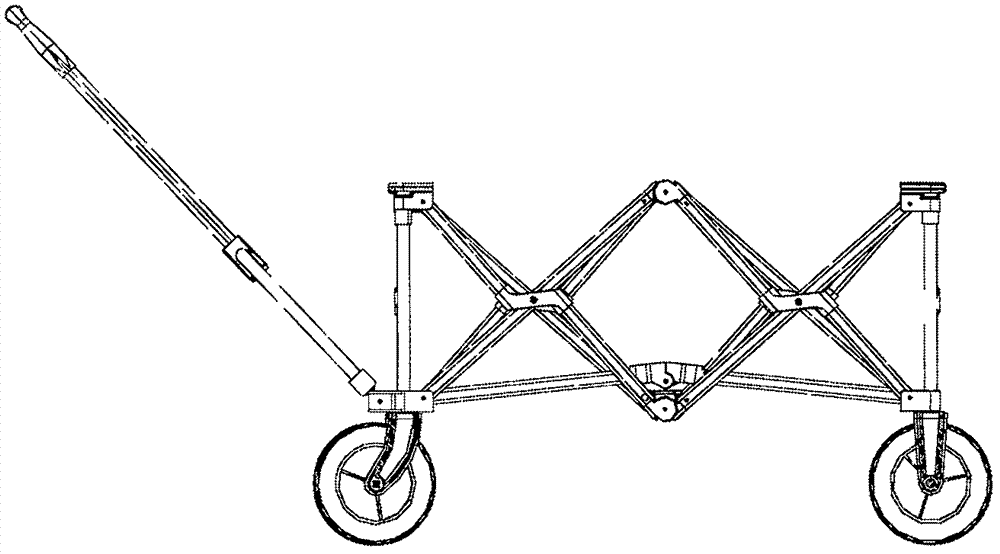 Gathering and folding type hand buggy